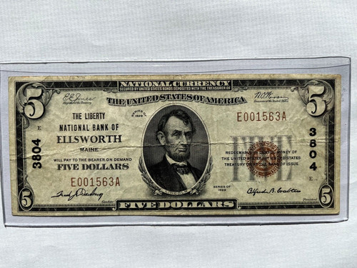 Banconota dollari in - banconota, 5