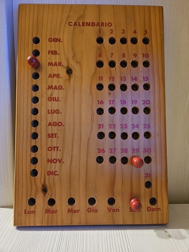 Calendario perpetuo legno - calendario, da