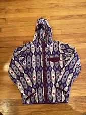 Giacca con cappuccio Patagonia donna S Snap T FZ toppa pino viola lupino bordeaux