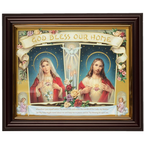 Double heart framed picture - double,