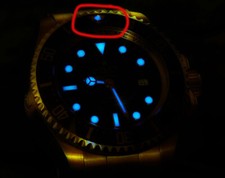Perla luminescente blu - blu, per