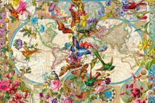 - Puzzle Mappamondo Flora E Fauna, 3000 Pezzi, Idea Regalo, per Lei O Lui, Puzzl