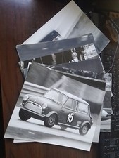 BATCH OLD PICTURES classic cars - MINI , BMW, PORSCHE , FIAT...24 CM 
