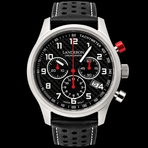 Landeron chronographe acier - chronographe,