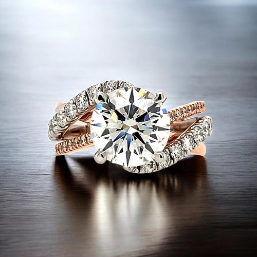 Anello donna taglio tondo - anello,