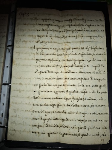 1787 manoscritto ospedaletto - manoscritto,
