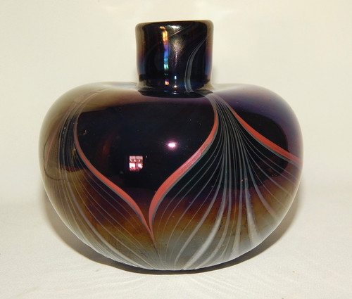 Vaso iridescente decoro - , filo