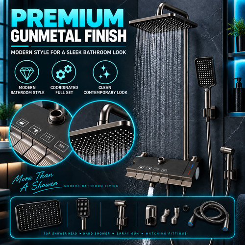 Bdbx gunmetal sistema doccia - bdbx,