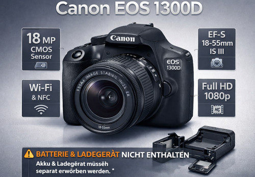 Canon eos 1300d 18mp - eos,
