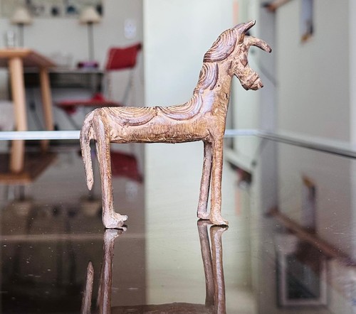 Cheval dogon bronze art - cheval,