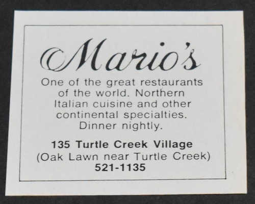 1973 stampa pubblicità - 1973, dallas