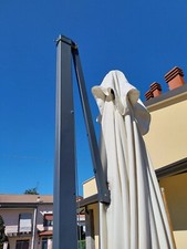 Ombrellone Braccio Laterale antracite - telo Ecrù