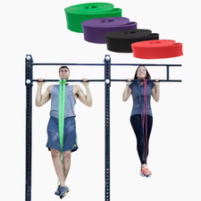 ELASTICI PALESTRA FITNESS 10-100KG DI RESISTENZA, FASCE BANDE PILATES/GYM BANDS