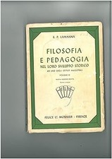 Filosofia e pedagogia Nel loro sviluppo Storico Vol .III [Unknown Bind
