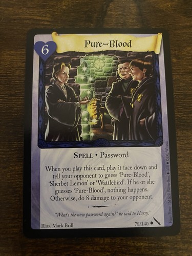 Harry potter tcg puro - potter, sangue