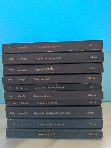 Lotto libri gialli - lotto, 10