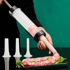 Macchina manuale per salsiccia ripieno carne salame e imbuto utensile da cucina