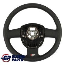 Audi A3 S3 8P Volante NUOVO In Pelle Nera Fili Bianchi 8P0419091AN