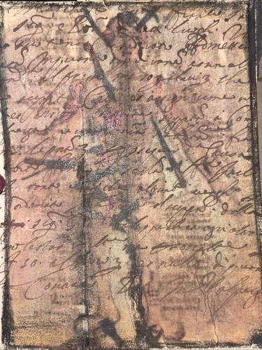 Antico manoscritto disegno - antico,