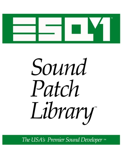 Ensoniq esq sound - esq-1,