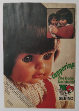 Pubblicita' Advertising Originale Werbung Vintage Sebino Capperina Doll 1978(T1)
