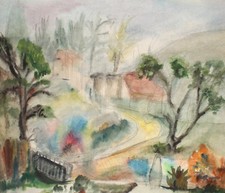 Paesaggio dipinto ad