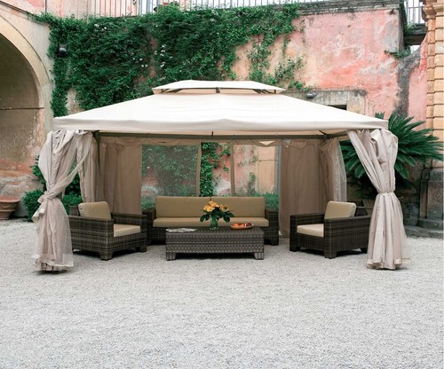 Gazebo alluminio 3x4 - 3x4, sahara