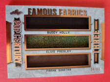 Elvis Presley BUDDY HOLLY Frank Sinatra INDOSSATO RELIQUIA SWATCH WARDROBE CARD #d54/65