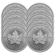 Lot of 10 - 2026 $5 Silver