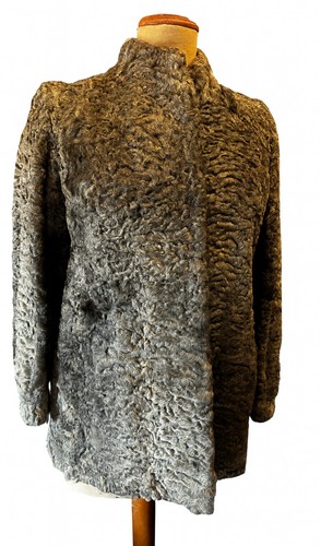 Veste astrakan grise très - grise,