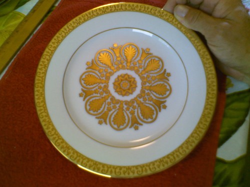 Piatto buffet oro reale - reale, 1/2"