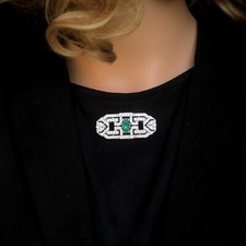 Spilla Argentato Pizzo