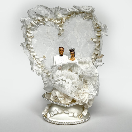 Cake topper vintage coppia