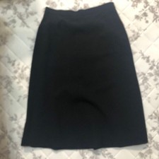 Gonna stretta al ginocchio CHANEL logo COCO MARK donna taglia 40 nera originale