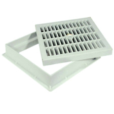 TELAIO CON GRIGLIA in PLASTICA POZZETTO PVC POLIPROPILENE cm 30x30 scarico acqua