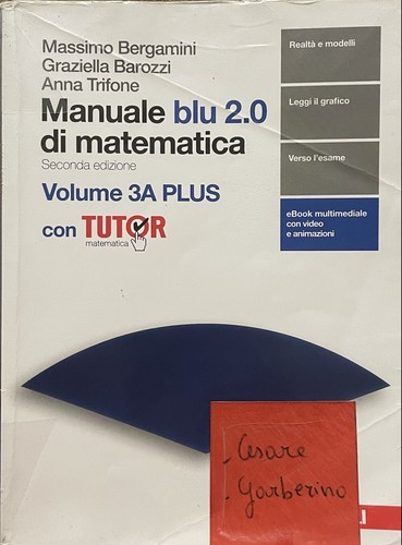 Manuale blu di matematica - 2.0,