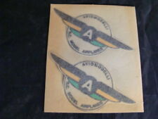 Adesivi stiker transfer Aviomodelli RC Model vintage airplanes