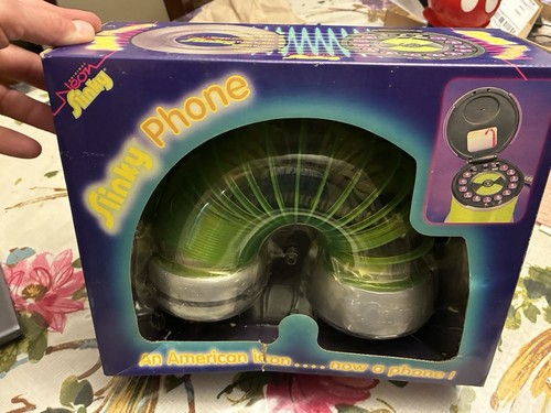 Telefono vintage slinky neon - vintage,