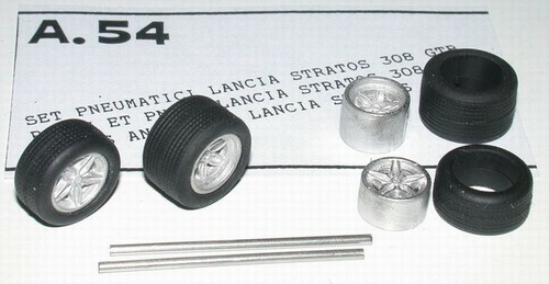 Ruote lancia stratos gr - 1/43, gr.4