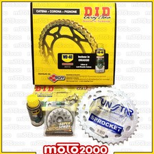 KIT TRASMISSIONE CATENA CORONA PIGNONE DID PER HONDA FMX 650 2005 2006 2007