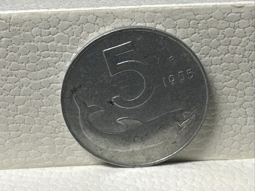 Moneta lire 1955 - lire, delfino