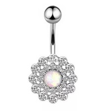 Piercing ombelico acciaio