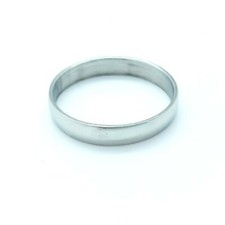 Anello Fede Alto Lucido