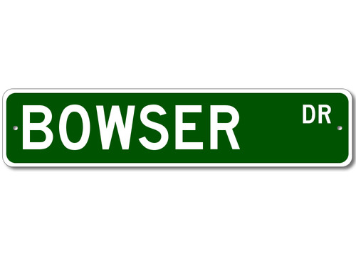 Cartello stradale bowser drive - stradale,