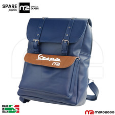 ZAINO ZAINETTO BORSA BLU PER PIAGGIO VESPA VINTAGE IN PELLE SINTETICA SPECIAL