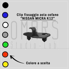 Clip fissaggio asta cofano - 1x,