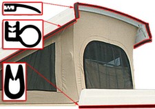 KIT Guarnizioni per tetto a soffietto Westfalia T2 8/1967-7/1973 (con portabagag