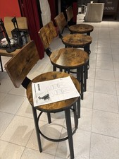 Set 4 Sgabelli da Bar