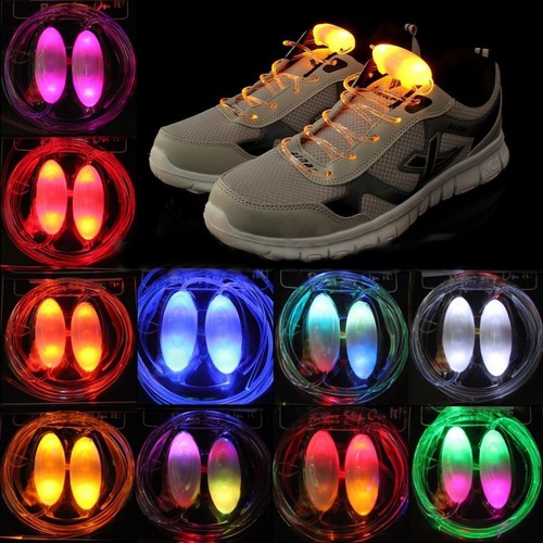 Coppia lacci led luminosi rgb - led,