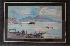  ANTICA GOUACHE ''VEDUTA DI